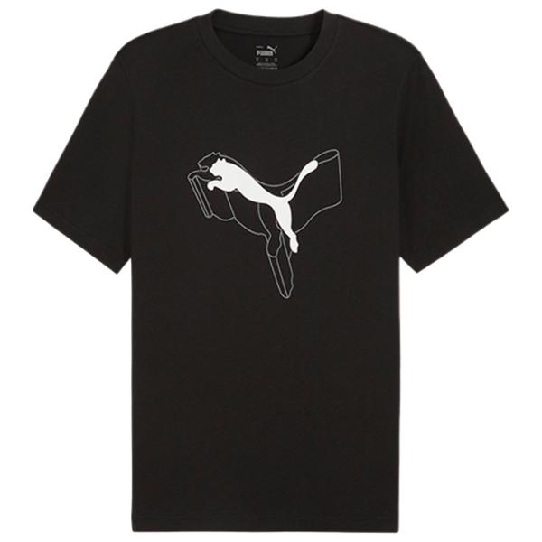 Футболка для мужчин Puma Ess+ Logo Lab Cat Tee 100% хлопок/ Black photo 1