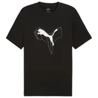 Tricou pentru bărbați Puma Ess+ Logo Lab Cat Tee 100% bumbac/ Black
