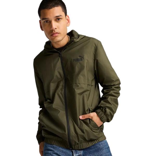 Jachetă sport pentru bărbați Puma Puma ESS Solid Windbreaker M/ Dark Olive photo 4 Jachetă sport pentru bărbați Puma Puma ESS Solid Windbreaker M/ Dark Olive photo 4