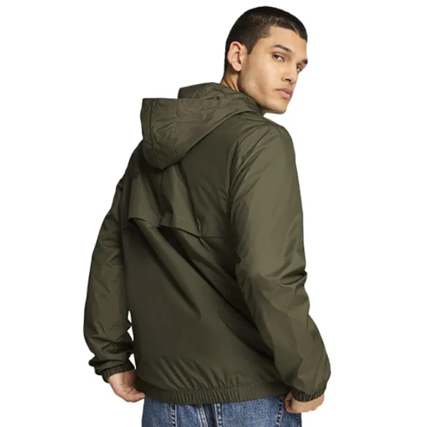 Jachetă sport pentru bărbați Puma Puma ESS Solid Windbreaker M/ Dark Olive photo 5 Jachetă sport pentru bărbați Puma Puma ESS Solid Windbreaker M/ Dark Olive photo 5