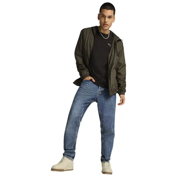 Jachetă sport pentru bărbați Puma Puma ESS Solid Windbreaker S/ Dark Olive photo 2 Jachetă sport pentru bărbați Puma Puma ESS Solid Windbreaker S/ Dark Olive photo 2