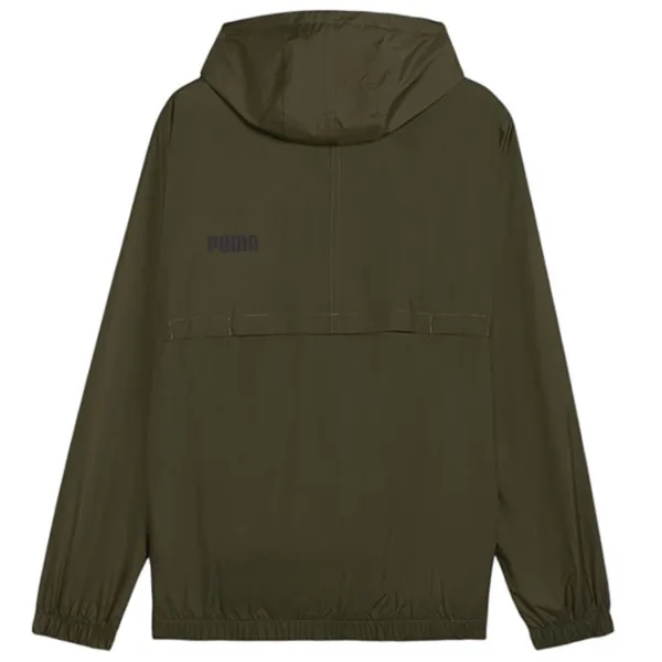 Jachetă sport pentru bărbați Puma Puma ESS Solid Windbreaker S/ Dark Olive photo 3 Jachetă sport pentru bărbați Puma Puma ESS Solid Windbreaker S/ Dark Olive photo 3