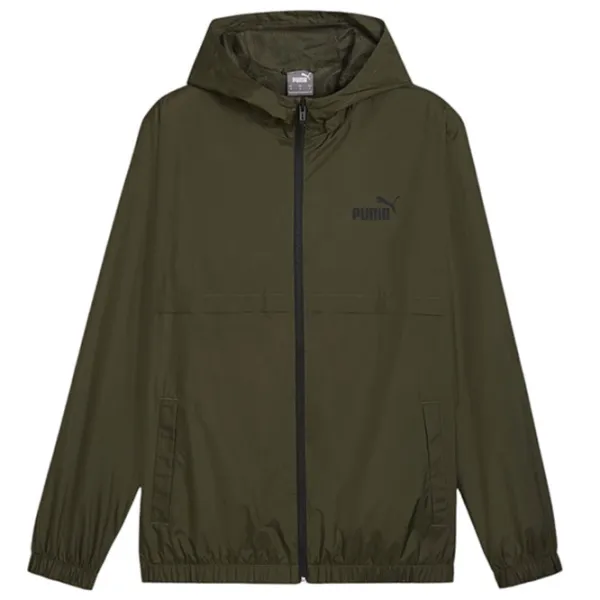 Jachetă sport pentru bărbați Puma Puma ESS Solid Windbreaker XXL/ Dark Olive photo 1 Jachetă sport pentru bărbați Puma Puma ESS Solid Windbreaker XXL/ Dark Olive photo 1
