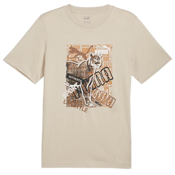 Футболка для мужчин Puma Graphics Photoprint Tee 100% хлопок/ Светло-коричневый photo 1