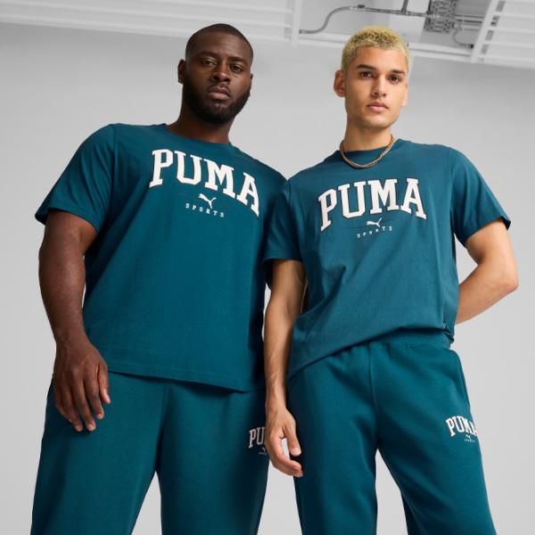 Tricou pentru bărbați Puma Squad Big Graphic Tee 100% bumbac/ Blue photo 3