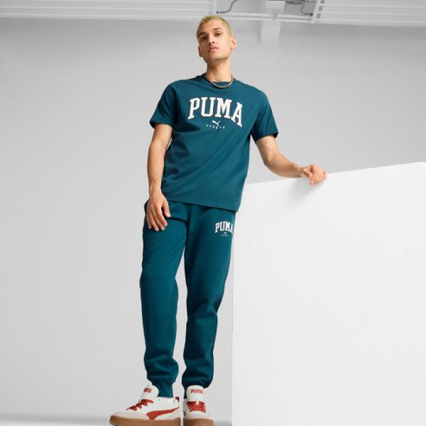 Tricou pentru bărbați Puma Squad Big Graphic Tee 100% bumbac/ Blue photo 5