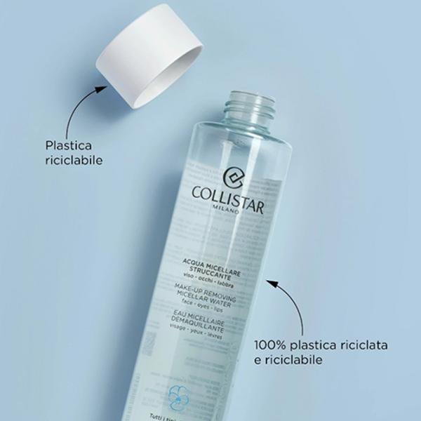 Loțiune demachiantă pentru ochi Collistar Micellar water Demachiant/ 250 ml photo 2 Loțiune demachiantă pentru ochi Collistar Micellar water Demachiant/ 250 ml photo 2
