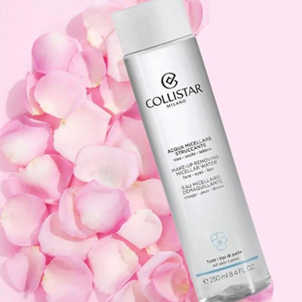 Loțiune demachiantă pentru ochi Collistar Micellar water Demachiant/ 250 ml photo 3 Loțiune demachiantă pentru ochi Collistar Micellar water Demachiant/ 250 ml photo 3