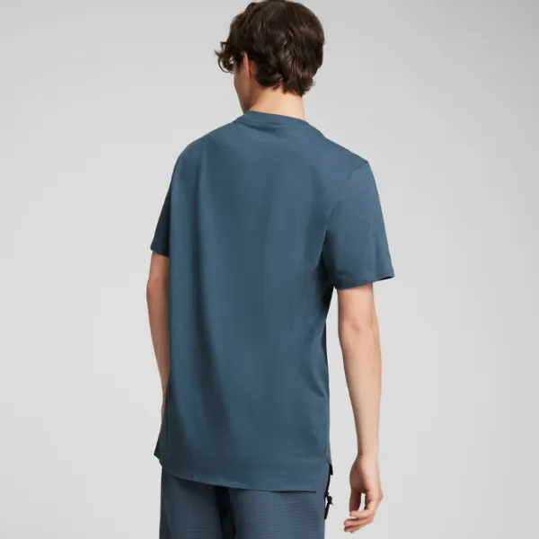 Футболка для мужчин Puma Porsche Essential T-Shirt 100% хлопок/ Blue photo 4