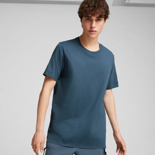 Футболка для мужчин Puma Porsche Essential T-Shirt 100% хлопок/ Blue photo 2