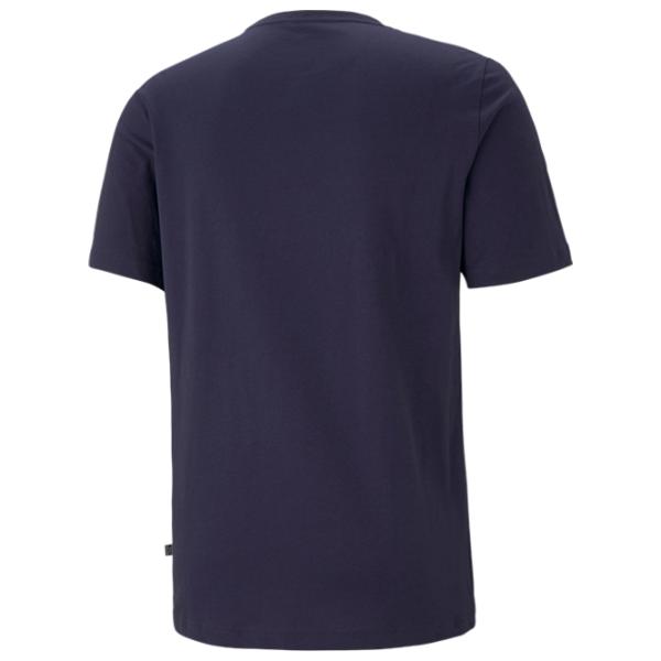 Футболка для мужчин Puma Ess Small Logo Tee 100% хлопок/ Тёмно-синий photo 3