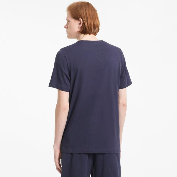 Футболка для мужчин Puma Ess Small Logo Tee 100% хлопок/ Тёмно-синий photo 4