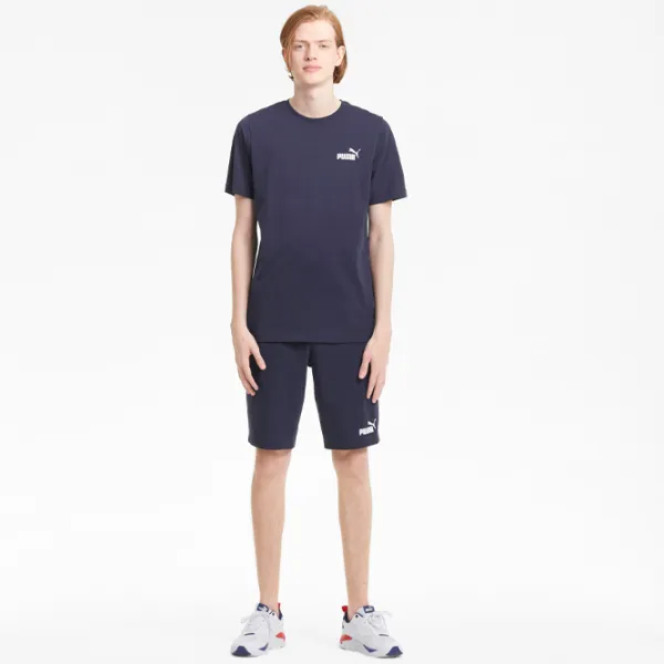 Футболка для мужчин Puma Ess Small Logo Tee 100% хлопок/ Тёмно-синий photo 5