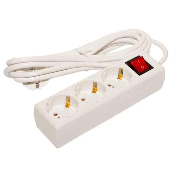 Удлинитель BACHMANN 3842035 1.5 м White photo 1