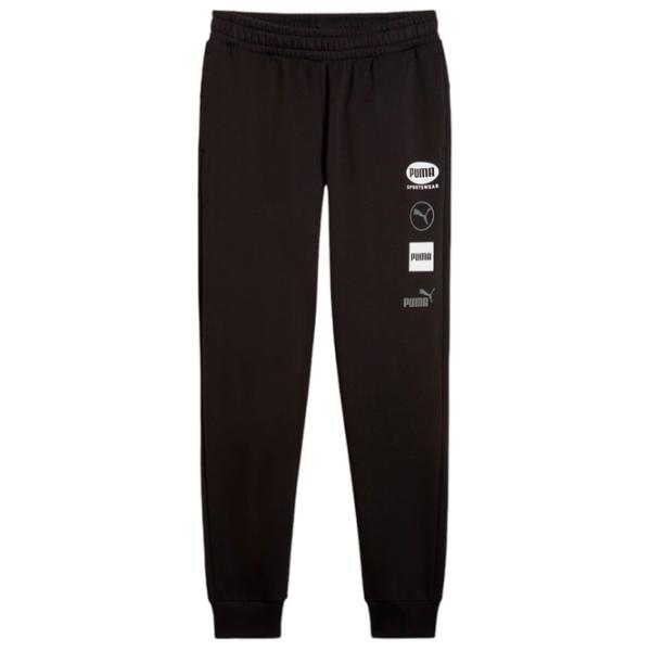 Спортивные брюки для мужчин Puma Power Graphic Sweatpants Fl Cl L/ Black photo 1