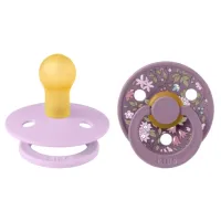 Соска круглая Bibs X Liberty 11012101 Для девочек/ 0 месяцев - 6 месяцев/ Латекс/ Фиолетовый