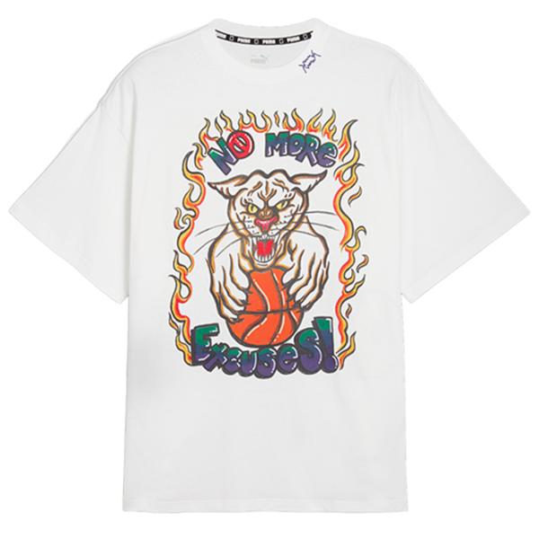 Tricou pentru bărbați Puma Getting Crafty SS Tee 3 P 100% bumbac/ White photo 1