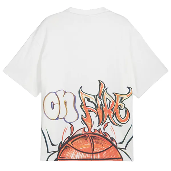 Tricou pentru bărbați Puma Getting Crafty SS Tee 3 P 100% bumbac/ White photo 3