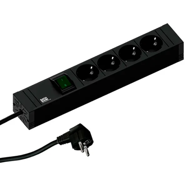Удлинитель BACHMANN 420.0012 2 м Black photo 1