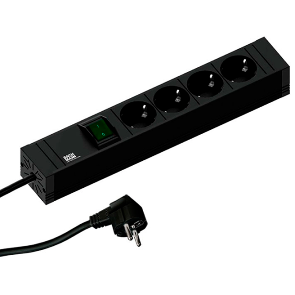 Удлинитель BACHMANN 420.0012 2 м Black photo 1
