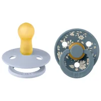 Suzetă cu tetina rotundă Bibs X Liberty 11010104 Unisex/ 0 luni - 6 luni/ Latex/ Blue