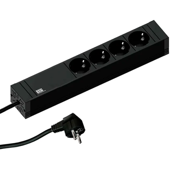 Удлинитель BACHMANN 420.0017 2 м Black photo 1