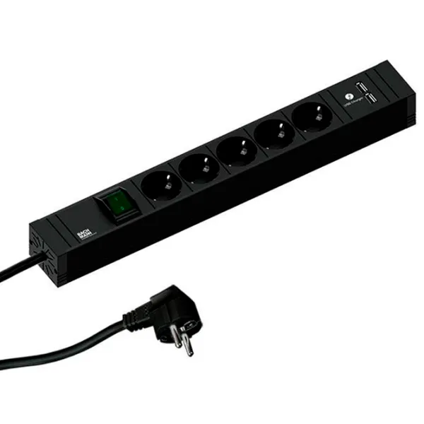 Удлинитель BACHMANN 420.0021 2 м Black photo 1