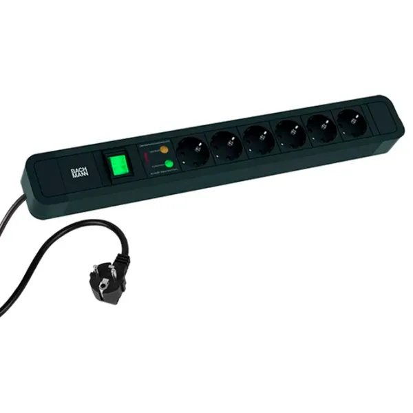 Удлинитель BACHMANN 350.020 2 м Black photo 1