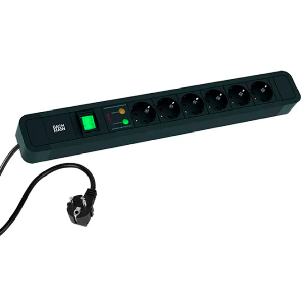 Удлинитель BACHMANN 350.020 2 м Black photo 1
