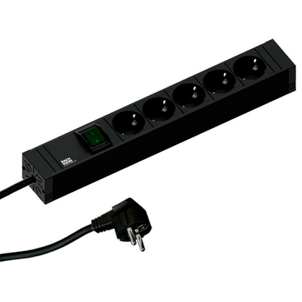 Удлинитель BACHMANN 420.0013 2 м Black photo 1