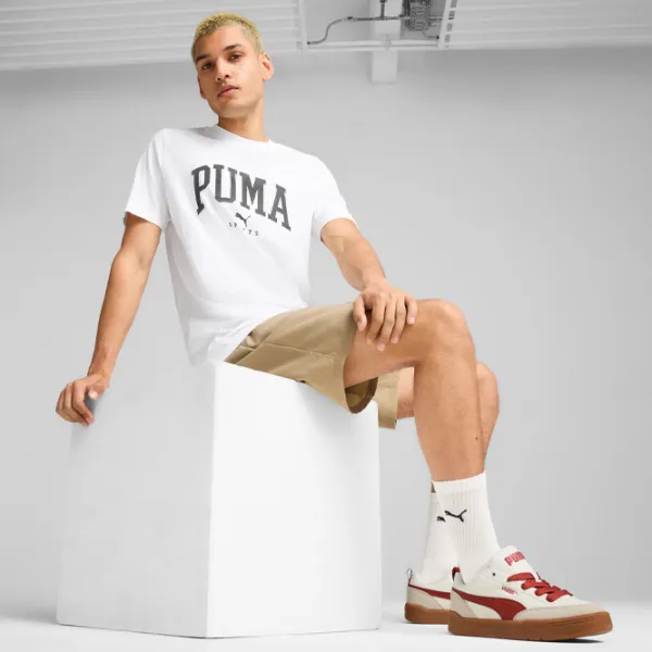 Футболка для мужчин Puma Squad Big Graphic Tee 100% хлопок/ White photo 6
