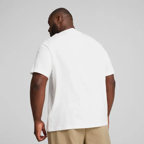 Футболка для мужчин Puma Squad Big Graphic Tee 100% хлопок/ White photo 4