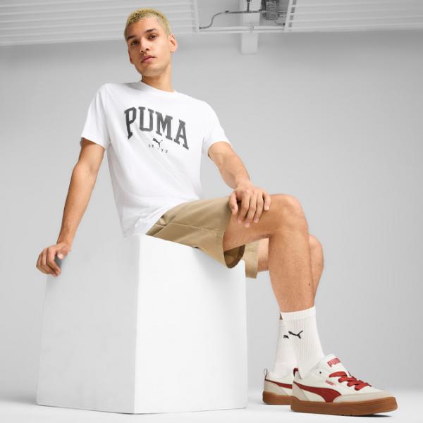 Футболка для мужчин Puma Squad Big Graphic Tee 100% хлопок/ White photo 6