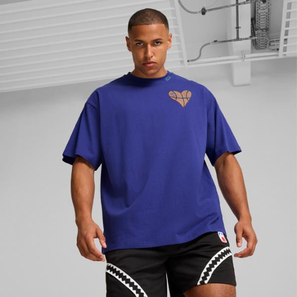 Футболка для мужчин Puma Getting Crafty SS Tee 4 L 100% хлопок/ Пурпурный photo 3