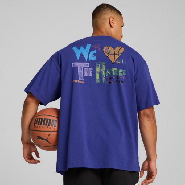 Футболка для мужчин Puma Getting Crafty SS Tee 4 L 100% хлопок/ Пурпурный photo 4