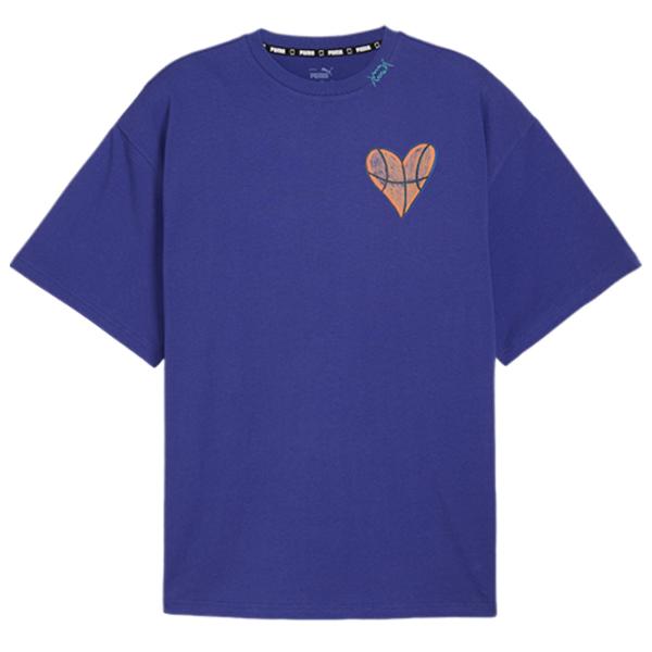 Tricou pentru bărbați Puma Getting Crafty SS Tee 4 L 100% bumbac/ Purple photo 1