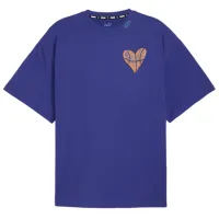 Tricou pentru bărbați Puma Getting Crafty SS Tee 4 L 100% bumbac/ Purple
