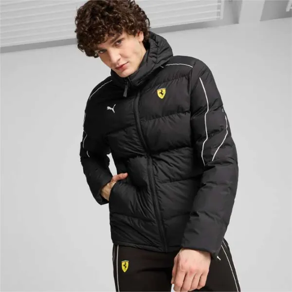 Ветровка для мужчин Puma Ferrari Race Mt7+ Ecolite Осень - Зима/ Black photo 3 Ветровка для мужчин Puma Ferrari Race Mt7+ Ecolite Осень - Зима/ Black photo 3