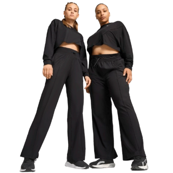 Спортивные брюки для женщин Puma CLOUDSPUN HW WIDE LEG PANT XL/ Black photo 5