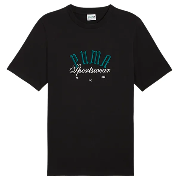 Tricou pentru bărbați Puma GRAPHICS Sportswear Tee 100% bumbac/ Black photo 1