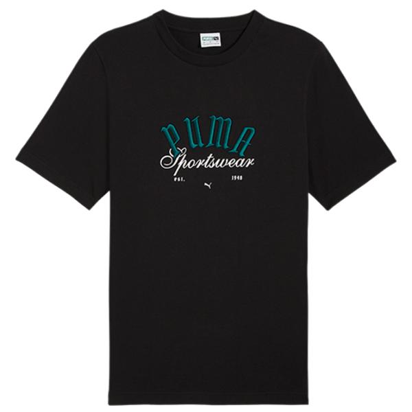 Футболка для мужчин Puma GRAPHICS Sportswear Tee 100% хлопок/ Black photo 1