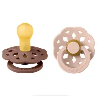 Suzetă cu tetina rotundă Bibs Boheme 230102 Unisex/ 0 luni - 6 luni/ Latex/ Blush Pink