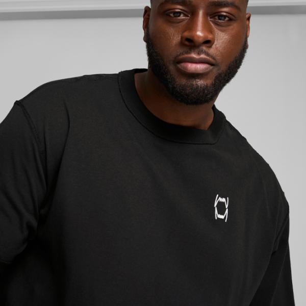 Tricou pentru bărbați Puma Pivot Tee 2.0 100% bumbac/ Black photo 4