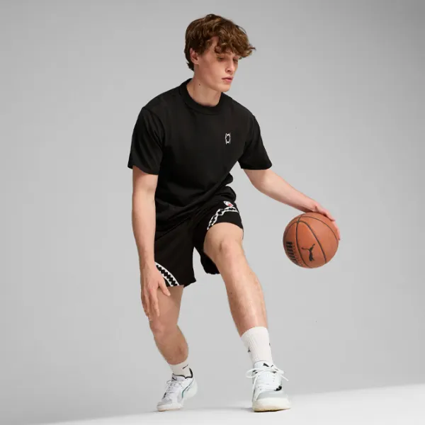 Tricou pentru bărbați Puma Pivot Tee 2.0 100% bumbac/ Black photo 4