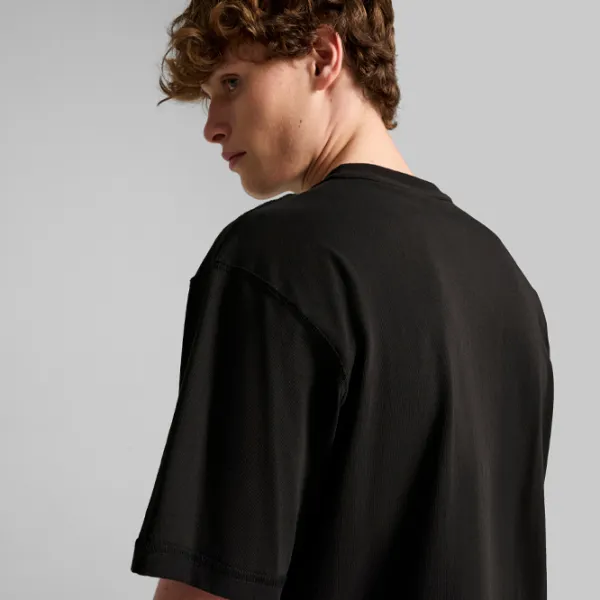 Tricou pentru bărbați Puma Pivot Tee 2.0 100% bumbac/ Black photo 3