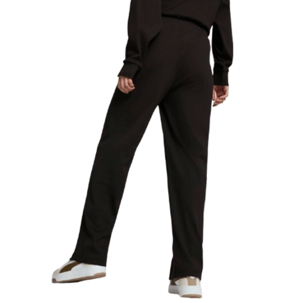 Pantaloni sportivi pentru femei Puma Ess Elevated High-Waist Straight Leg Pan M/ Black photo 4