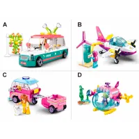 Constructor Sluban Transport colorat Transport/ Multicolor photo 2
