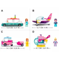 Constructor Sluban Transport colorat Transport/ Multicolor photo 4