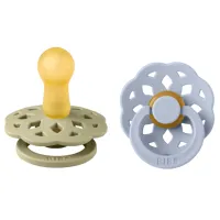 Suzetă cu tetina rotundă Bibs Boheme 240132 Unisex/ 6 luni - 18 luni/ Latex/ Khaki