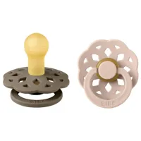 Соска круглая Bibs Boheme 240109 Для девочек/ 6 месяцев - 18 месяцев/ Латекс/ Темный дуб